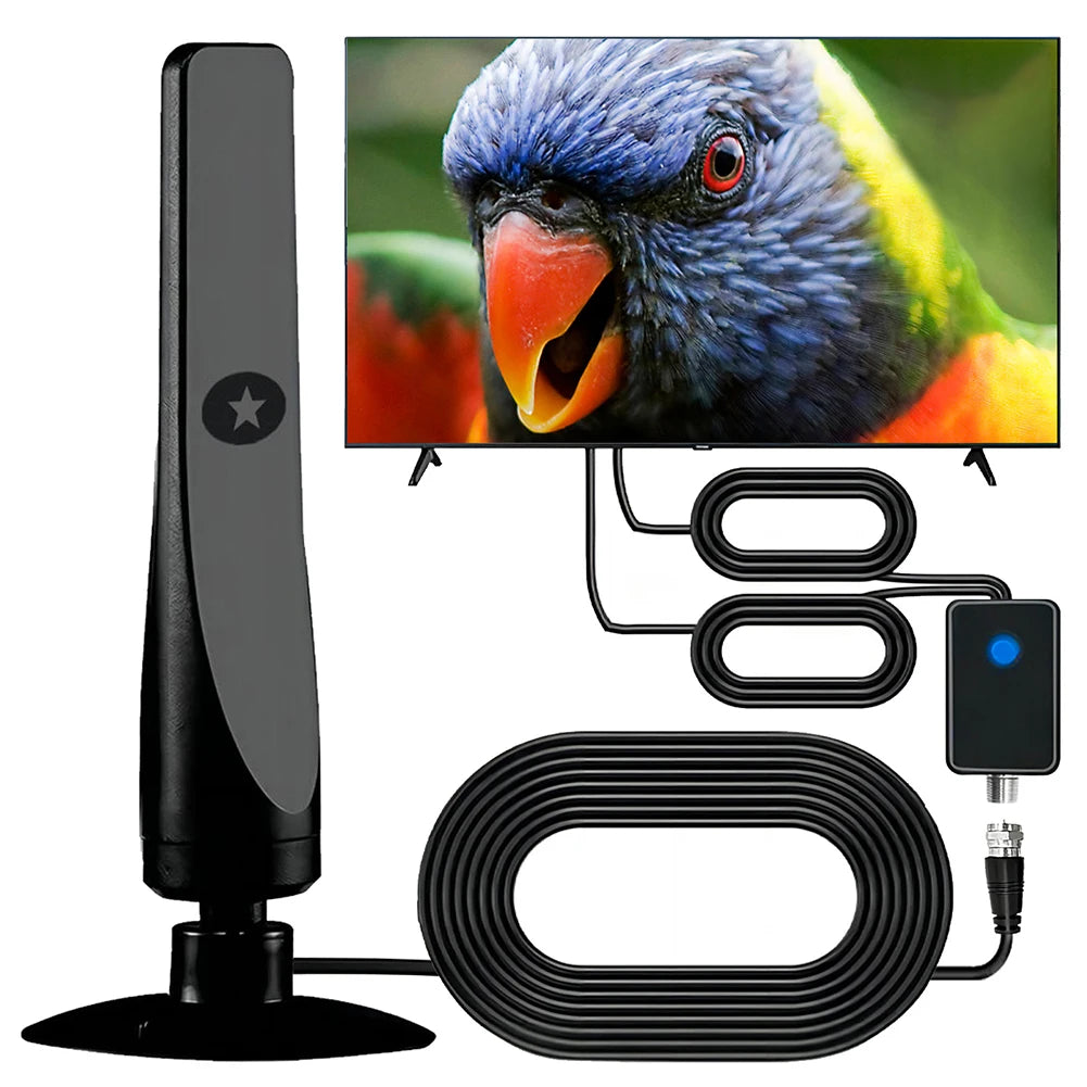 Portable HDTV Antenna Digital HD Aerial HD Digital Smart TV Antenna with Amplifier HDTV-T2 Quick Response Indoor Outdoor Antenna