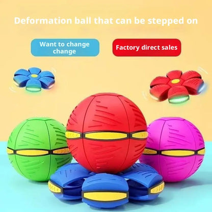 Ufo Stomp Rocket Launcher Magic Flying Saucer Bouncy Stomp Ball Interactive Toys Gift Outdoor Decompression Transformation Sport
