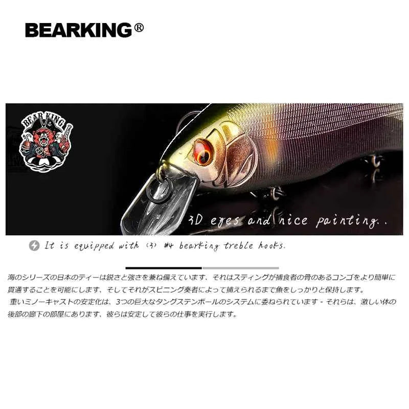 Bearking Kanata Rainbow Back 160mm 30g Minnow Crankbait Fishing Lure