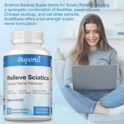 Sciatic Nerve Supplements For Joint Health And Pain Relief 120 Capsules