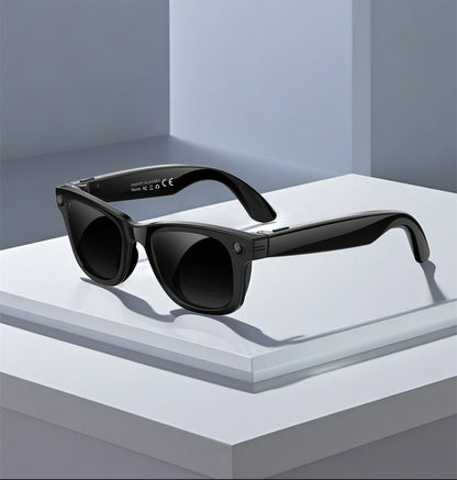 New AI 5MP Camera Smart Glasses 290mAh Waterproof Voice Call Music Bluetooth Smart Sunglasses Video Record Translation Glasees