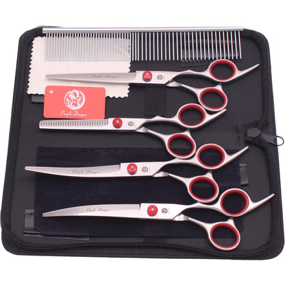 Dog Grooming Scissors Purple Dragon 6" 7" Stainless Pet Beauty Scissors Cutting Scissors Thinning Shears Curved Scissors Z3001