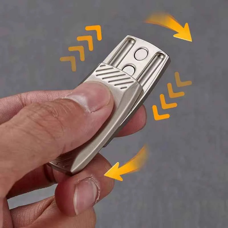 Fingerprint Magnetic Haptic Slider EDC Fidget Toy Metal ADHD Anxiety Relief