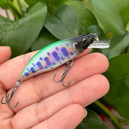 51mm Mini Sinking Minnow Lure Japanese Wobbler for Trout Bass