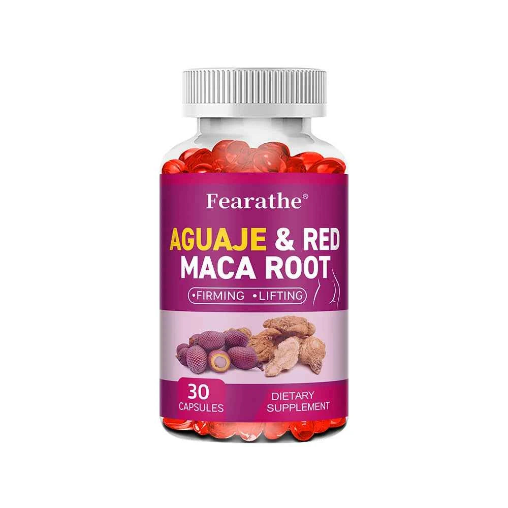Aguaje Red Maca Root Extract For Buttocks Firming And Immune Health 120 Capsules