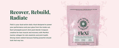 Creatine and Collagen Powder Packs for Strength and Skin Health 20 Servings