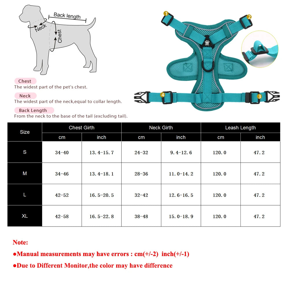 Pet Cat Chest Strap For Small Medium Dogs Cats Hiking Outdoor Kitten Adjustable Belt Rope Reflective Dog Leash Sphynx Supplies