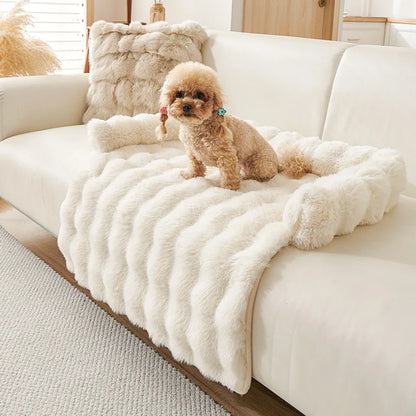 New Faux Rabbit Fur Large Dog Mat Cat Bed Pet Mattress Fun Luxury Plush Pet Bed Suitable for Small To Medium Dogs and Cats