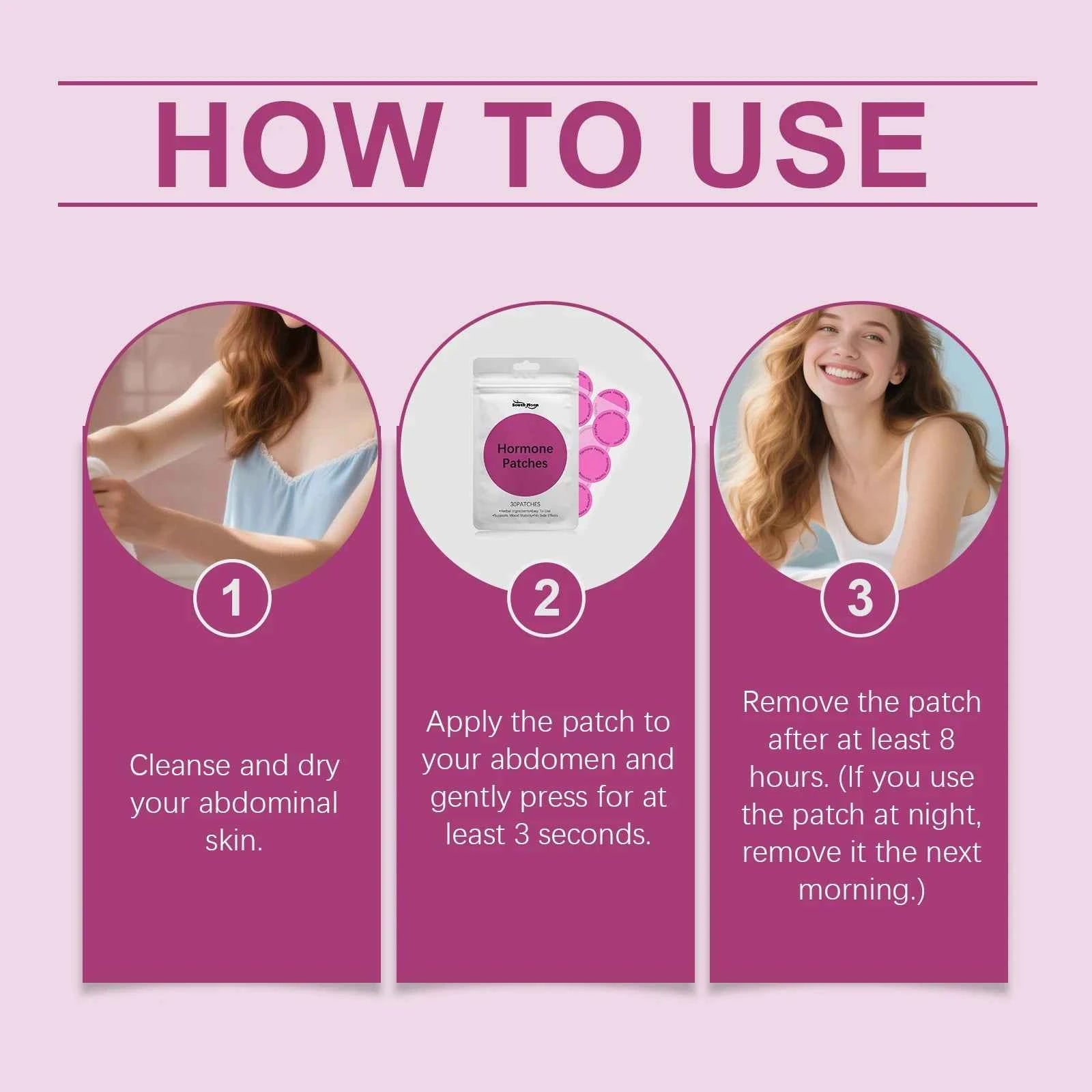Body Care Patch Gentle On Skin Relieves Hot Flashes And Night Sweats