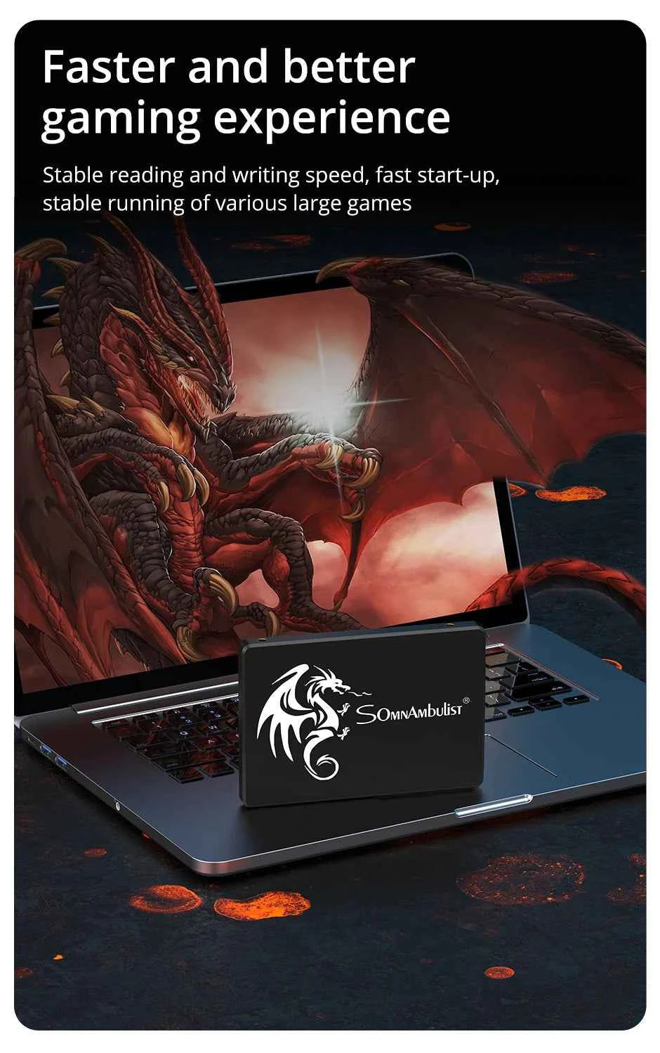 SomnAmbulist 2.5 Inch SSD SATA III Solid State Drive 128GB To 2TB