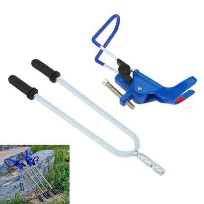 360 Degree Adjustable Fishing Rod Holder With 4 Alarm Bells Fish Pole Stand Bank