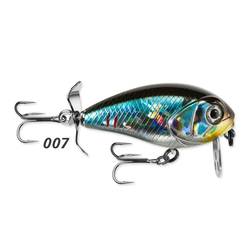 Lureholic 45mm 9g Bubble Trap Crank 45F Wobbling Action Floating Hard Bait