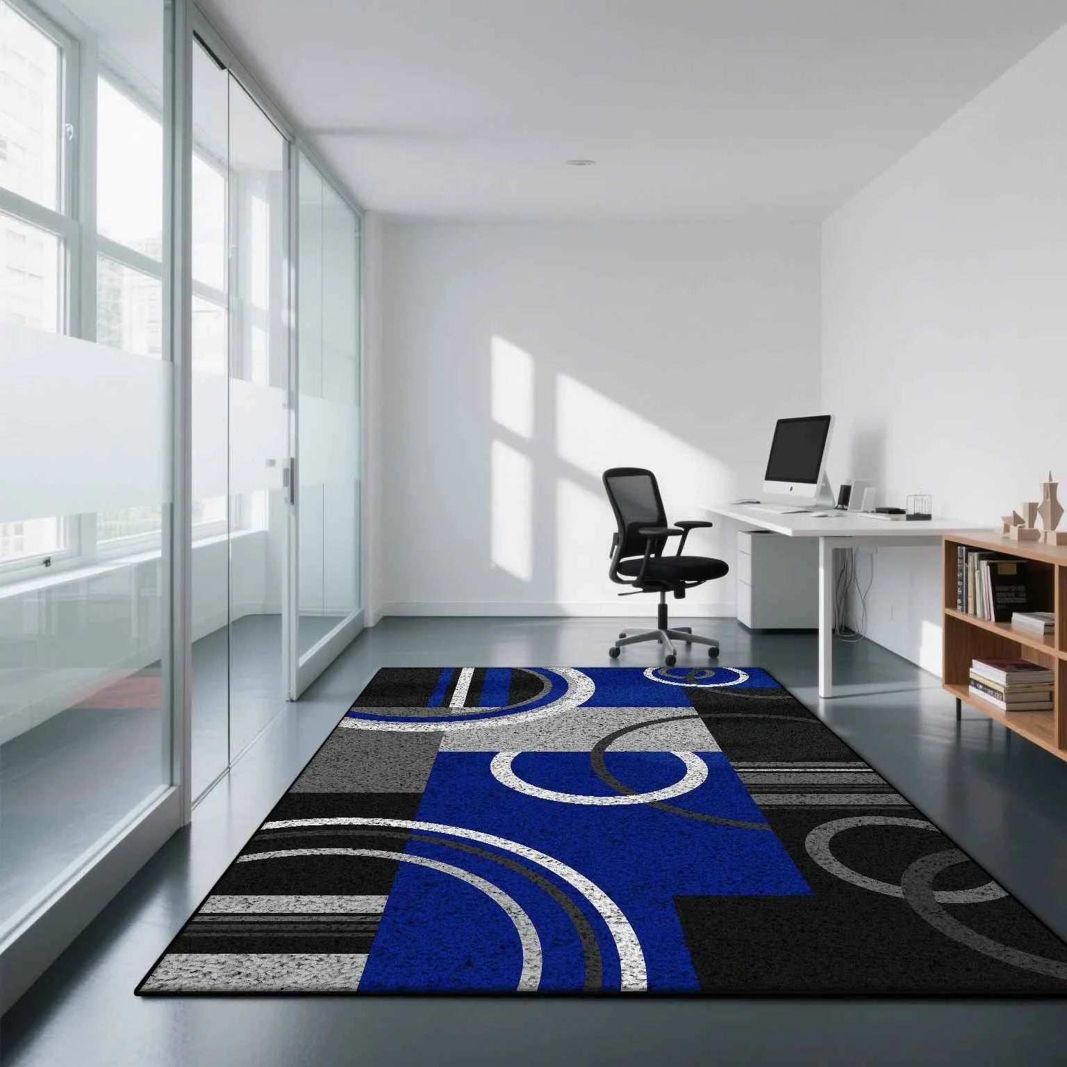 Geometric Modern Style Carpet Living Room Non-slip Gaming Room Decoration Nordic Large Area Rugs Washable Rug Coffee Tables Mat