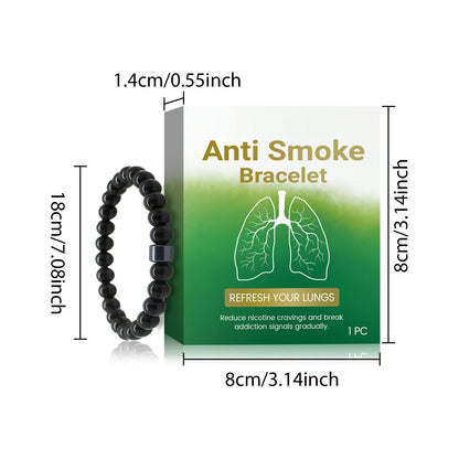 Quit Smoking Bracelet Control Smoking Dispel Addiction Anti Anxiety Lung Detox Cleansing Smoke Cessation Bracelets For Men Women