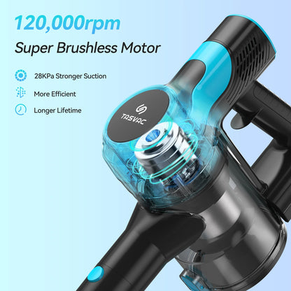 V600 Cordless Vacuum Cleaner, 28Kpa Brushless Stick Vacuum, Rechargeable Battery, 3 Modes