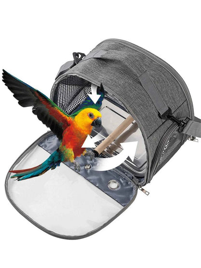 Foldable Portable Pet Backpack Carrier With Transparent Window For Small Pets
