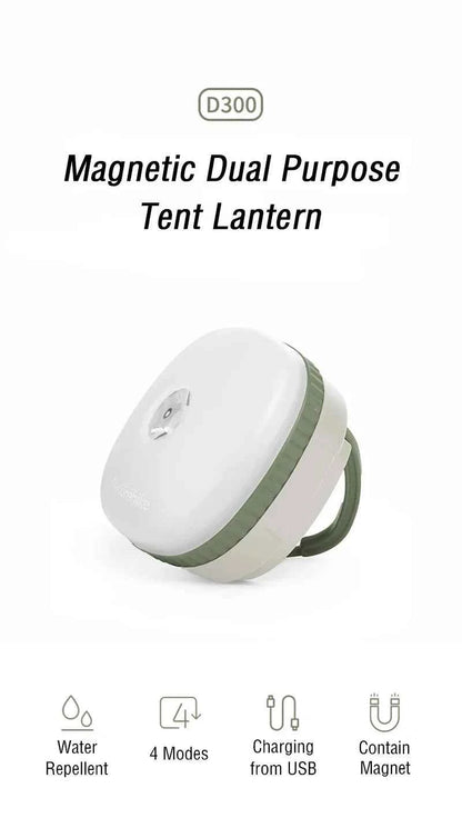 Naturehike 2025 Running Sports USB Lamp Ultralight Waterproof Tent Hanging Light Multiple Modes Battery Hanging Magnet Light
