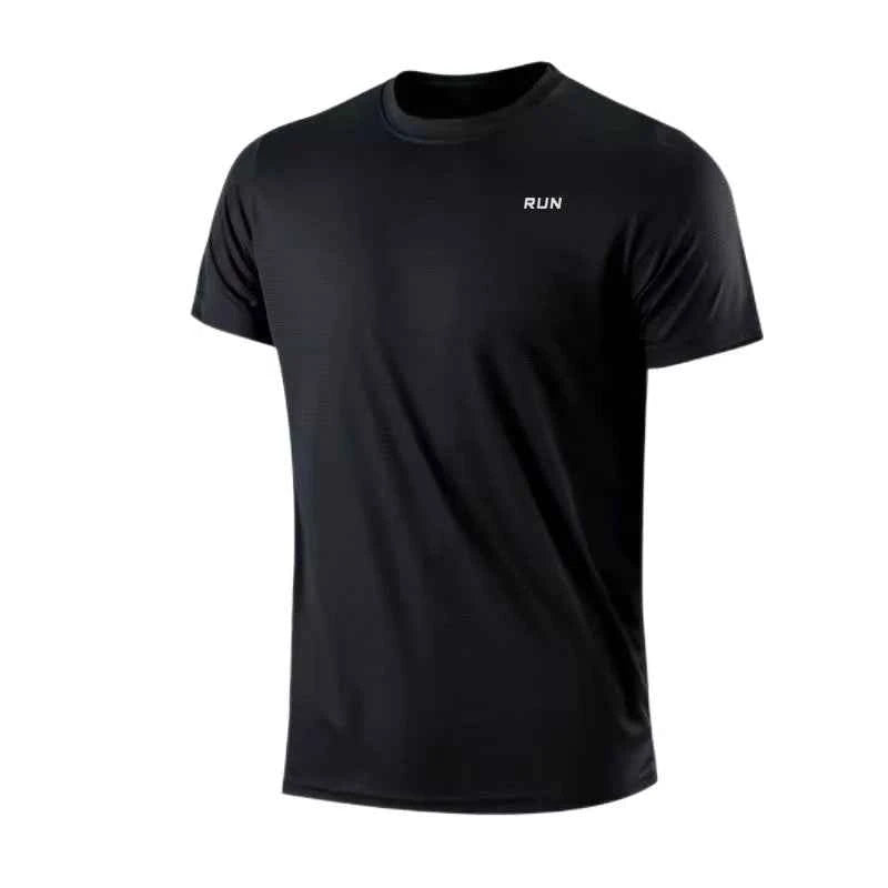Men's Quick Dry Short Sleeve Gym Tee Moisture Wicking Round Neck Lightweight