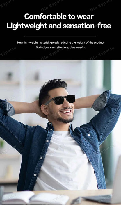 Ola Esporte New Smart Glasses Bluetooth Sunglasses With Call And Music
