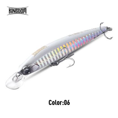 Kingdom Kingart II Minnow Sinking Long Throw Lure 70mm 90mm 110mm Bass