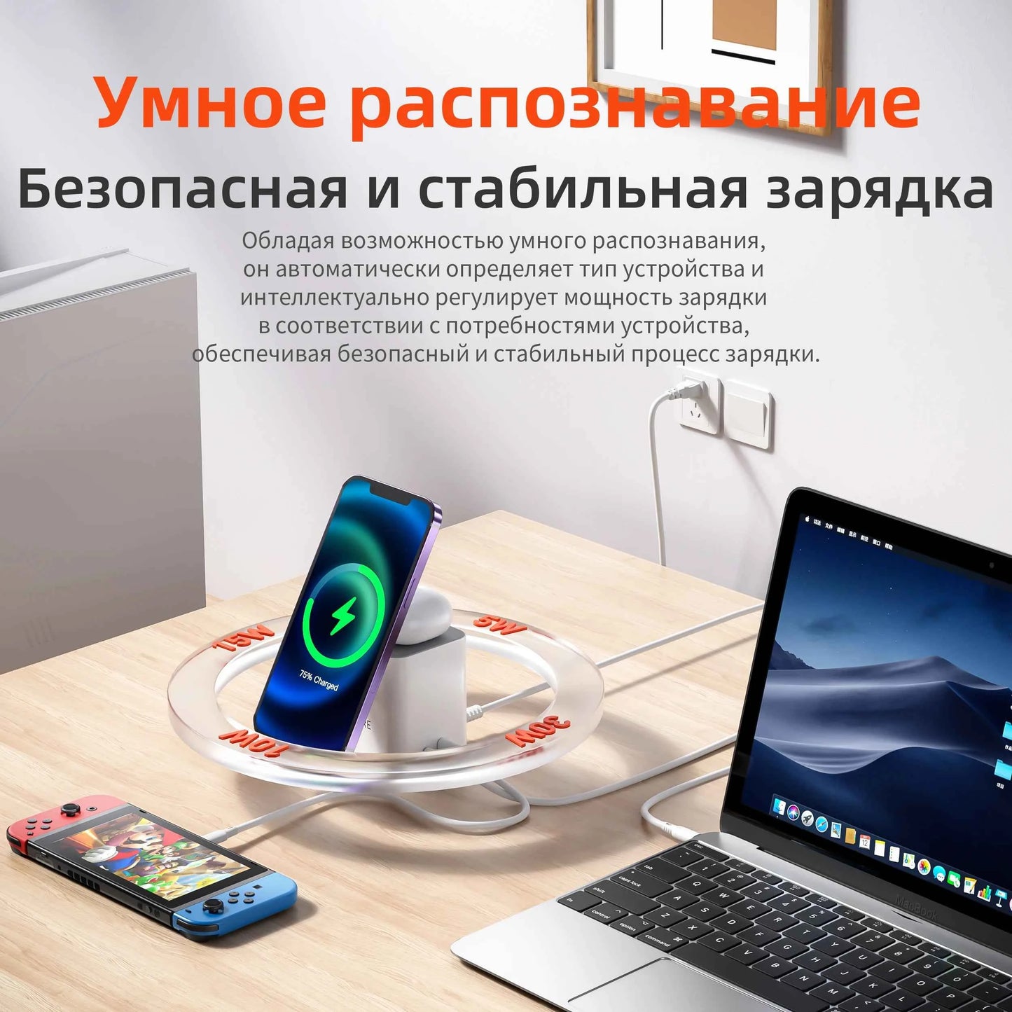 QERE Magnetic Wireless Charger Fast Charging Portable Foldable Mini Charger