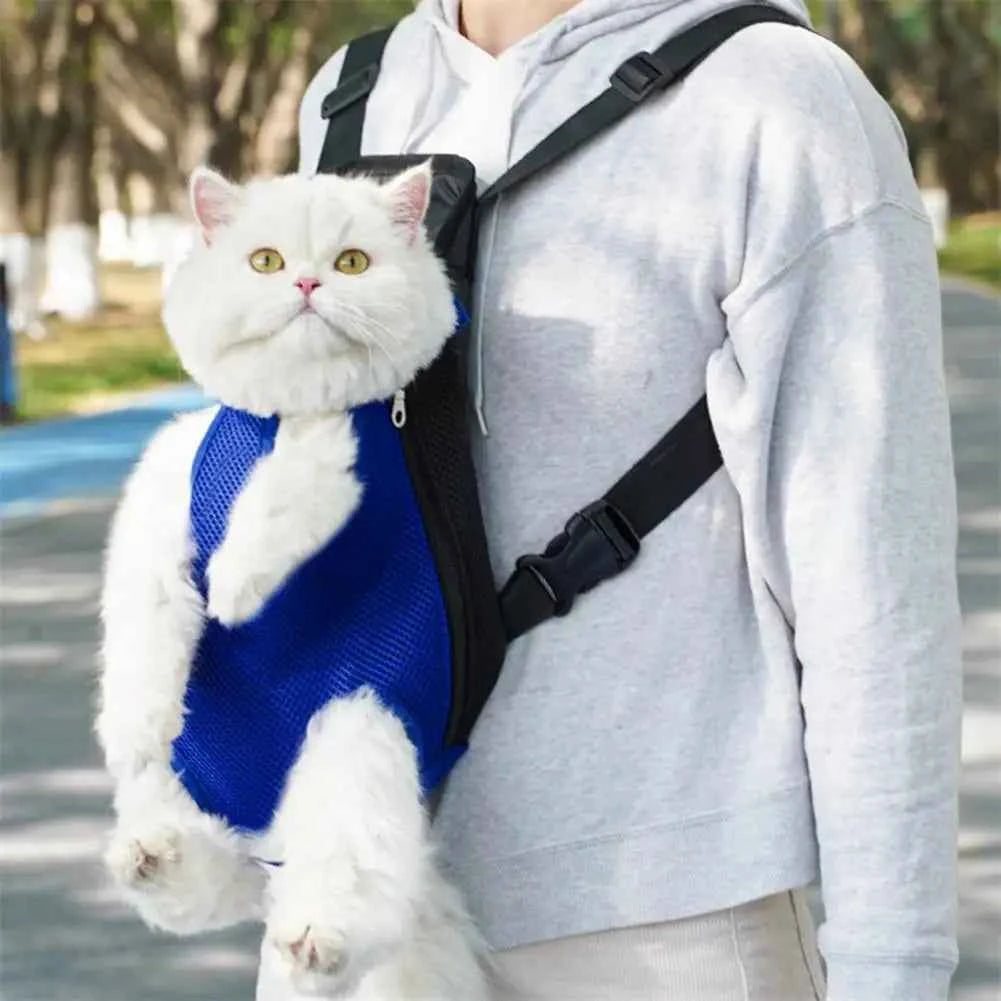 Pet Carrier Backpack Adjustable Front Carrier For Hiking Dogs Cats Travel Bag