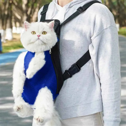 Pet Carrier Backpack Adjustable Front Carrier For Hiking Dogs Cats Travel Bag