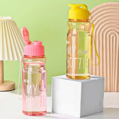 650ml Water Bottle Outdoor Color Transparent Cold Water Cup Large Capacity Gift Plastic Sports Kettle Portable And Compact