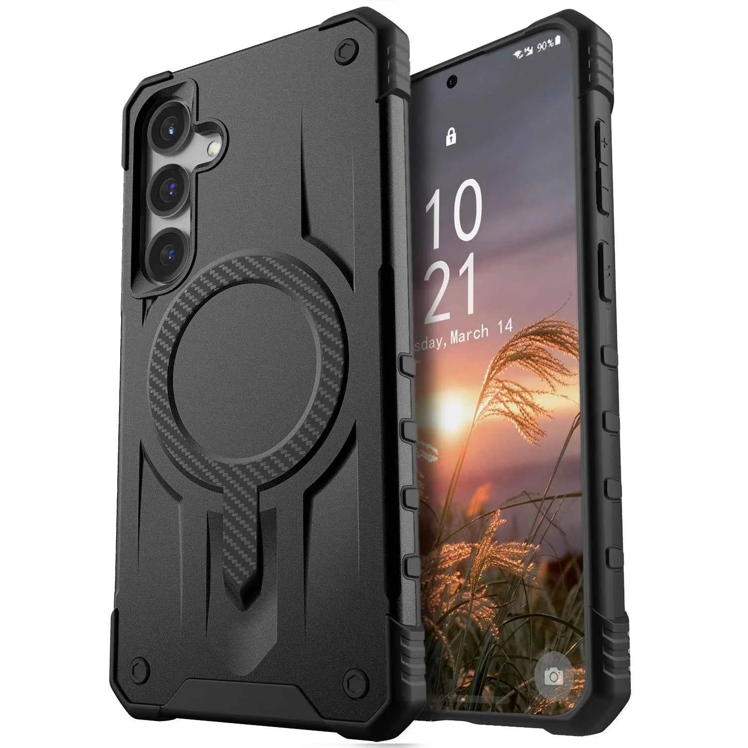 For Samsung Galaxy S25/S25 Plus/S25 Ultra/S24/S24 Plus/S24 UltraS24 FE/S23 FE Phone Case Slim Shockproof Rugged Magnetic Cover