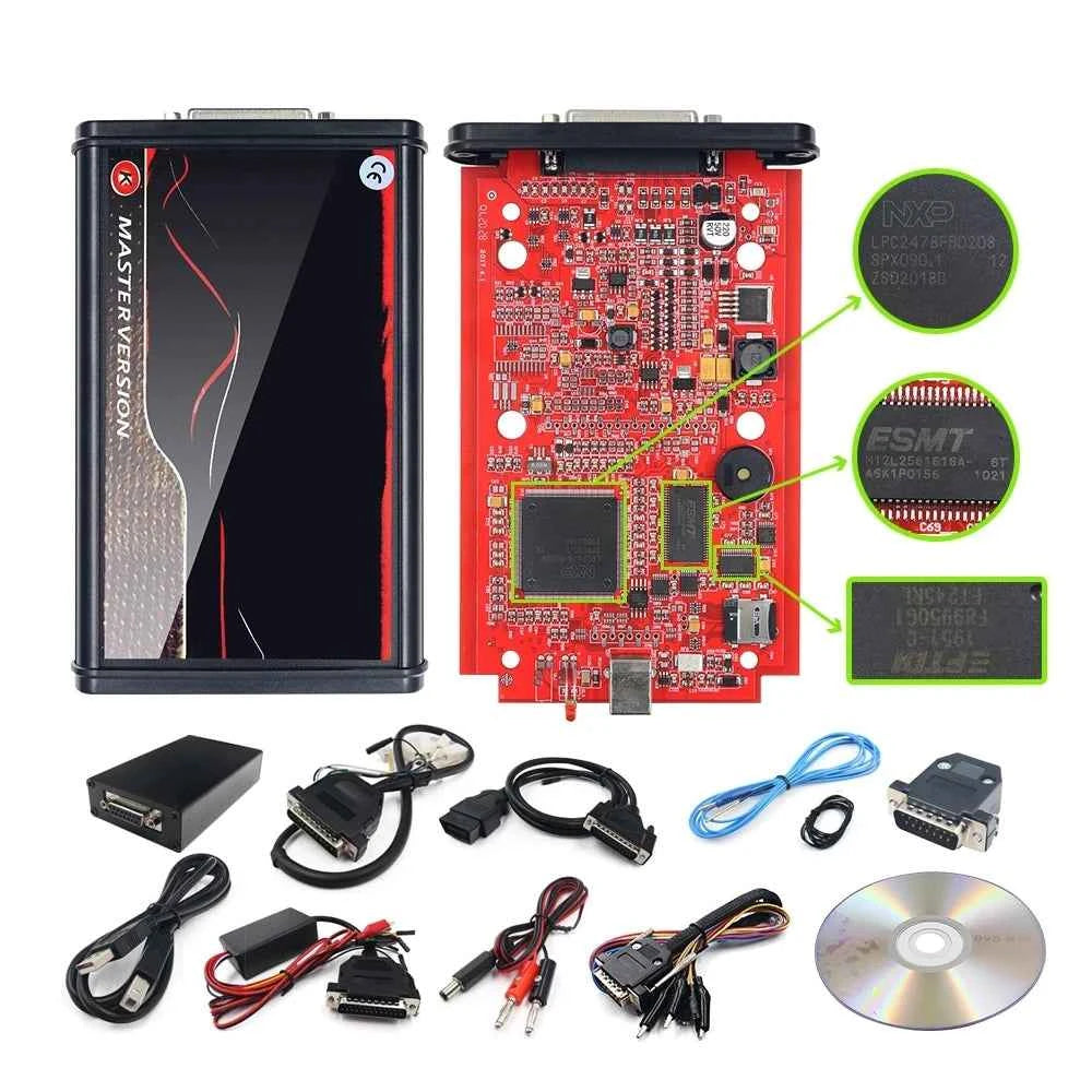 Kess V2 Full V5.017 Online ECU Chip Tuning Kit 2.80 EU Red With Toolbox