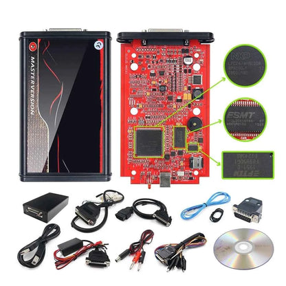 Kess V2 Full V5.017 Online ECU Chip Tuning Kit 2.80 EU Red With Toolbox