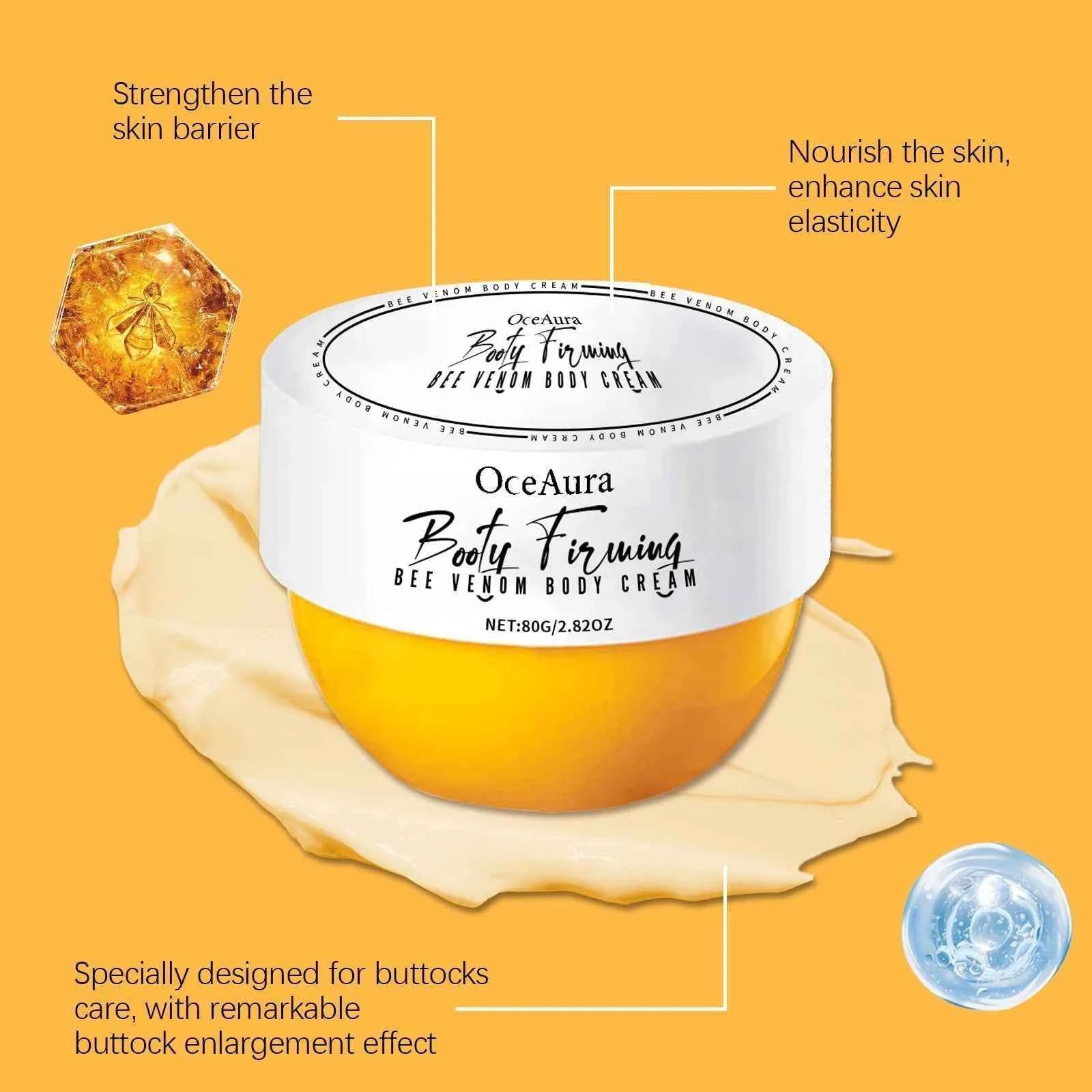 Buttock Lift Firming Cream With Hyaluronic Acid And Bee Venom