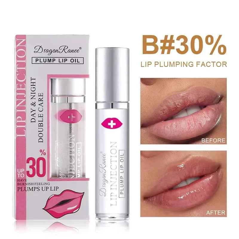 Instant Lip Plumper Oil And Gloss Serum For Volumizing Anti Wrinkle Lip Care