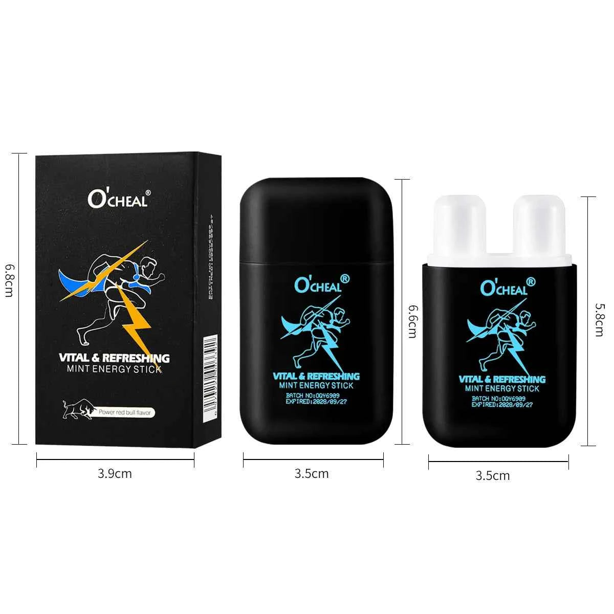 O'CHEAL Alcohol Free Energizing Aromatherapy Inhaler Bar Vapors Stick