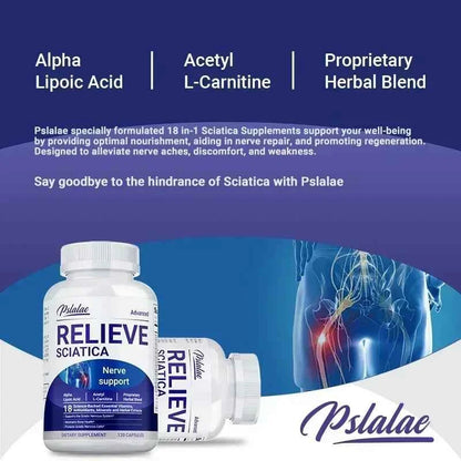 Relieve Sciatica B Vitamins For Nerve Health And Energy 120 Capsules