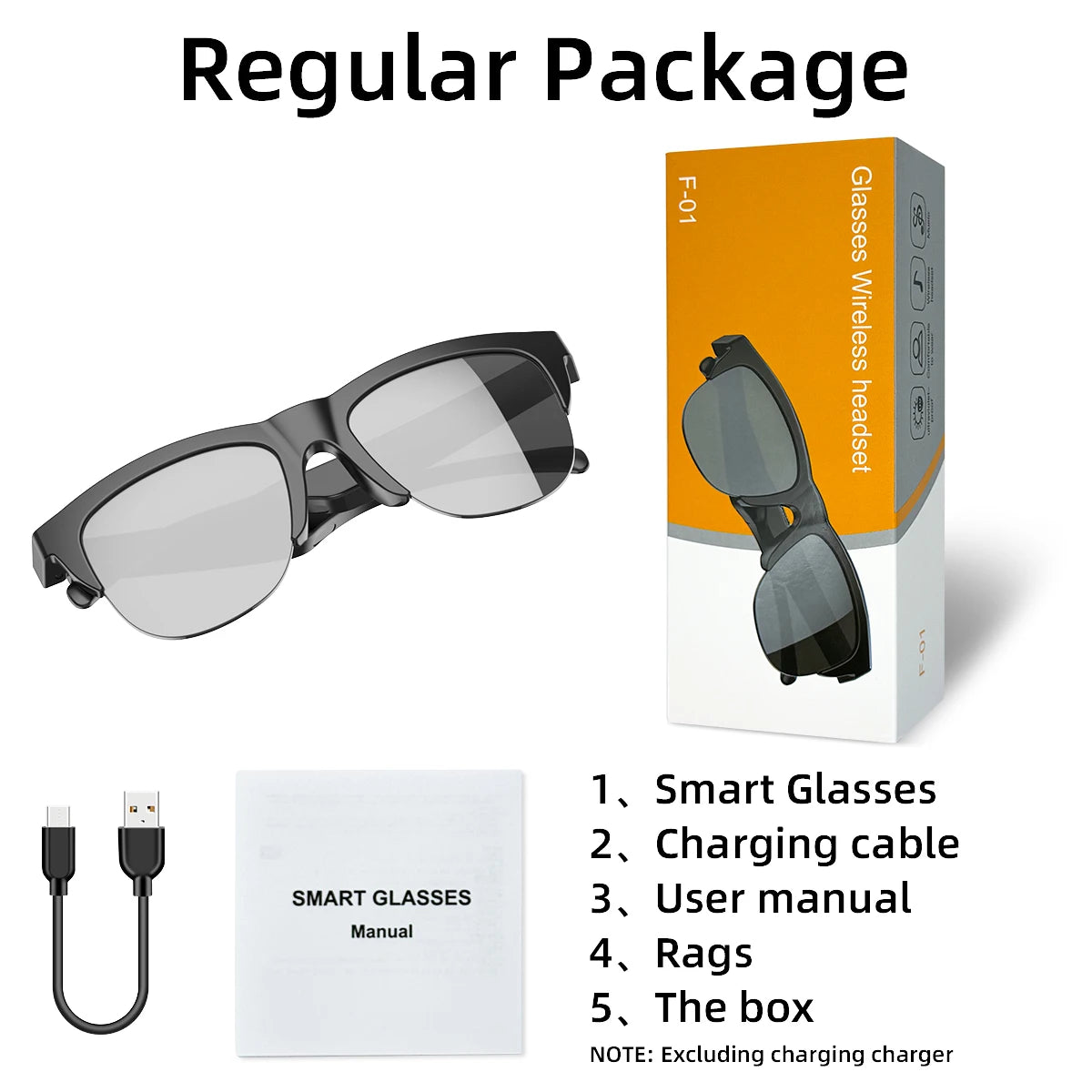 2026 New Hot Sale AI Assistant Smart Glasses 360° HD Sound Smart Touch Control Phone Answer Call Anti-UV Lenses IP4 Riding Gifts