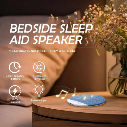 Sleep Aid Pillow Speaker Bluetooth 5.4 Wireless Mini White Noise Speaker Adjustable Timers,Long-Lasting Battery for Deep Sleep
