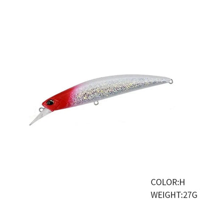 27g 110mm Sinking Minnow Fishing Lure Long Casting for Saltwater and Freshwater