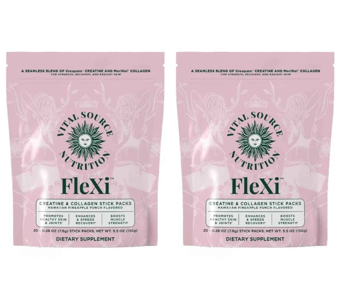 Creatine and Collagen Powder Packs for Strength and Skin Health 20 Servings