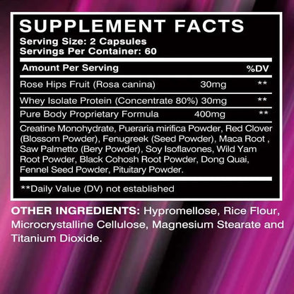 Coolkin Women Health Supplement Anti Sagging Natural Curves 120 Capsules
