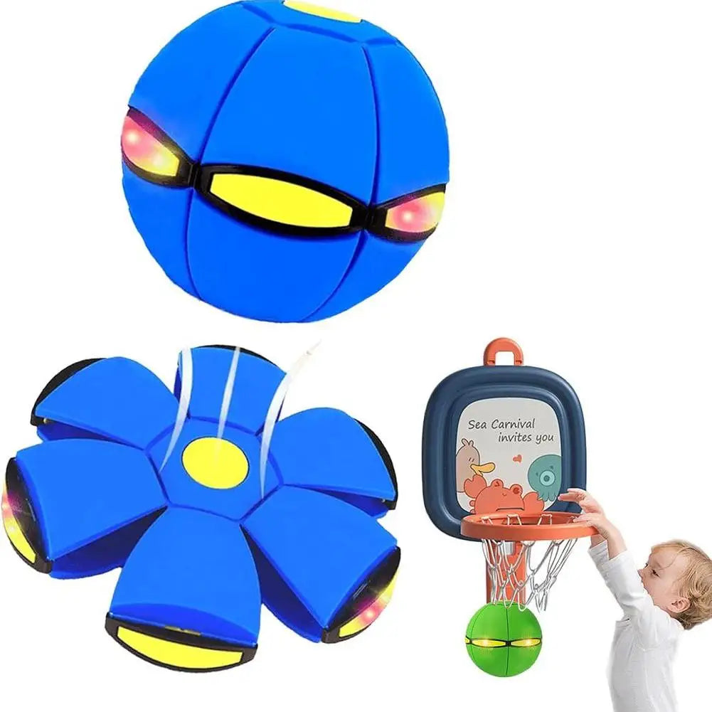 Ufo Stomp Rocket Launcher Magic Flying Saucer Bouncy Stomp Ball Interactive Toys Gift Outdoor Decompression Transformation Sport