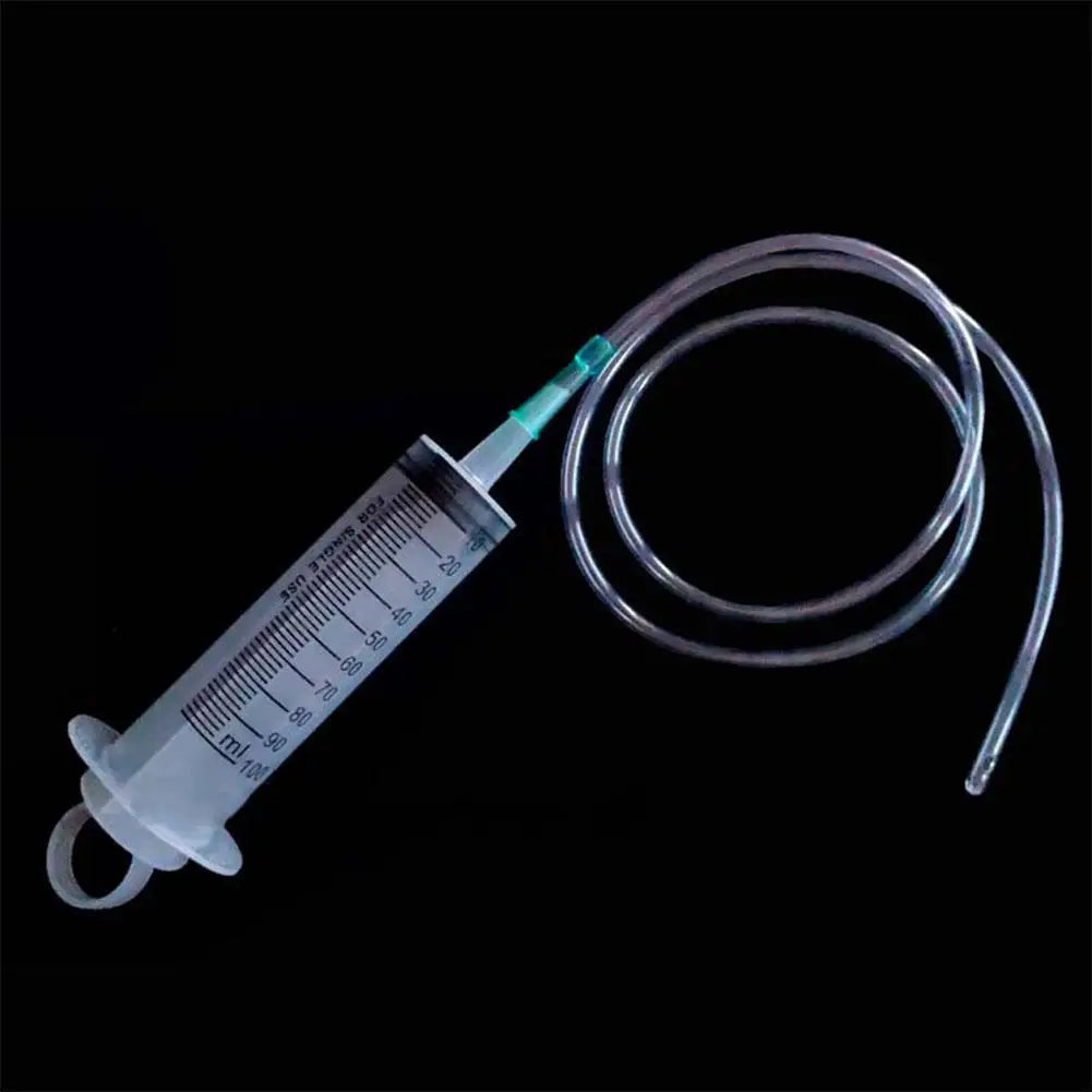 100/300/550ml Large Capacity Syringes Reusable Needle Barrel Oil Pump With 1m Hose For Pet Feeding Measuring Pump Vacuum Syringe