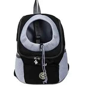 Pet Dog Carrier Backpack Double Shoulder Travel Bag Mesh Breathable Nylon