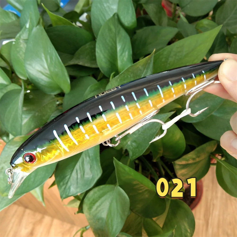 Noeby 1pc 14cm 40g Floating Minnow Lure for Sea Fishing 0 to 2.5m