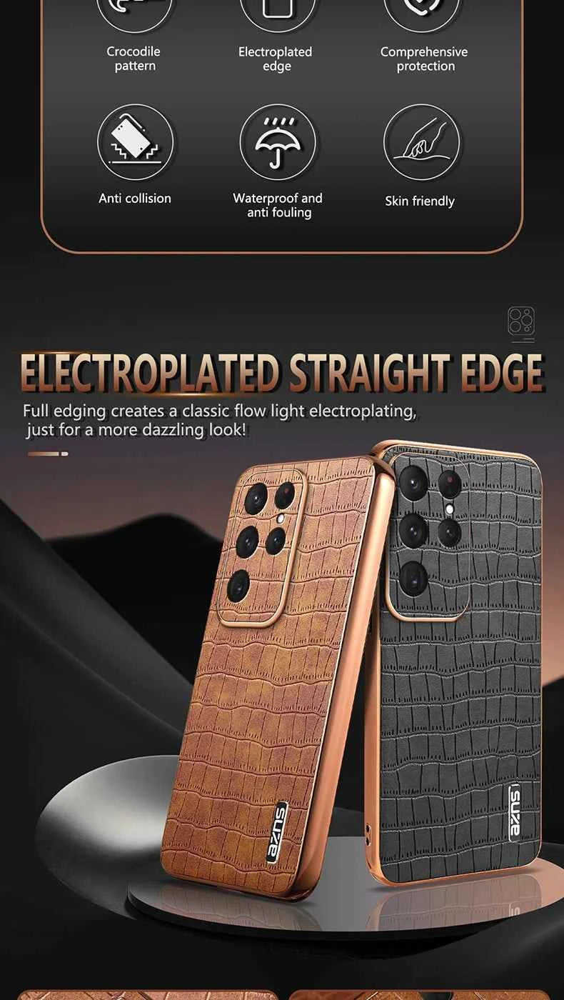 Luxury Coque For Samsung Galaxy S25 Ultra Case Soft Cover For Samsung S24 S23 S22 Plus Cover S21 FE Phone Case - ViralVibe Vault