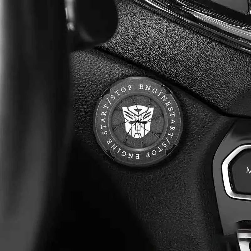 Onekey Car Ignition Start Stop Button Cover Interior Decor Protective Ring