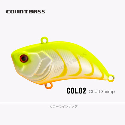 CountBass 55mm 13.5g Lipless Crankbait Vibration Rattling Hard Body Fishing Lure