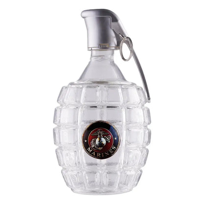 Military Hand Whiskey Bottle Grenade Engraved Liquor Bottle Sealed Whiskey Jar Storage Unique Gift For Men Bar Office Home