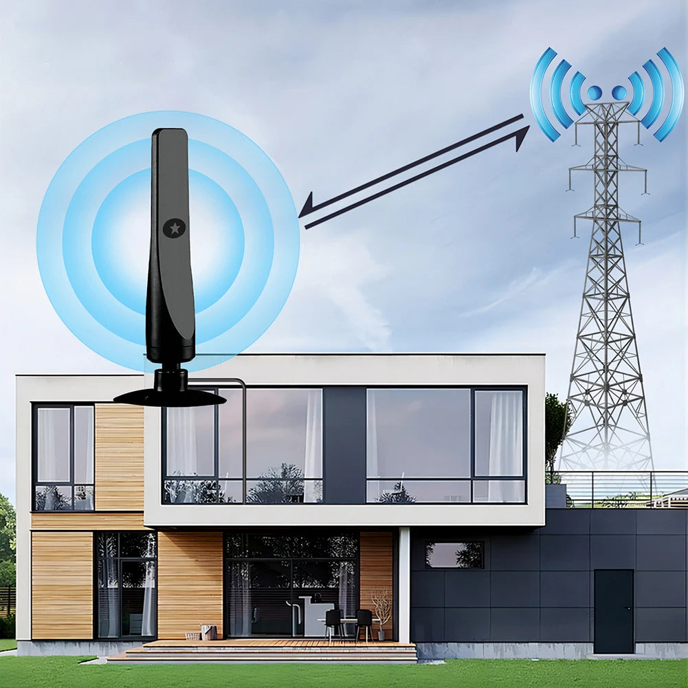Portable HDTV Antenna Digital HD Aerial HD Digital Smart TV Antenna with Amplifier HDTV-T2 Quick Response Indoor Outdoor Antenna