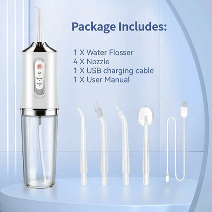 Dental Irrigator Water Flosser Bpa-Free Nozzles Replacement Orthodontic Gurunanda Kids Power Tooth Oral Irrigador Teeth Flossing